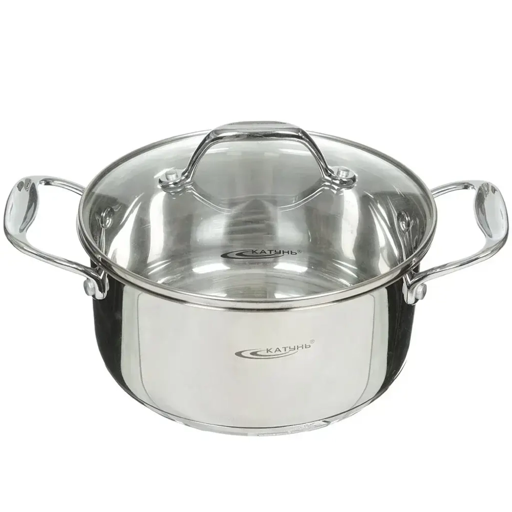 Кастрюля из нержавеющей стали 3,2л «Ника» Катунь