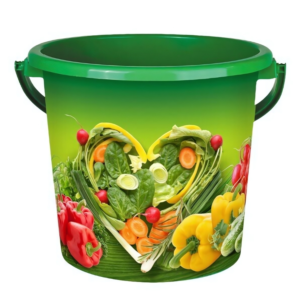 Ведро пластиковое 10л. "Зелёная грядка"