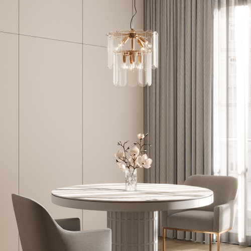 Умная подвесная люстра со стеклянными плафонами 60170/8