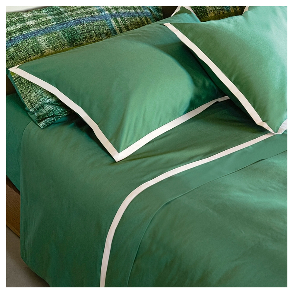 Постельное белье Hellen (200 x 220 см) Green/Bianco