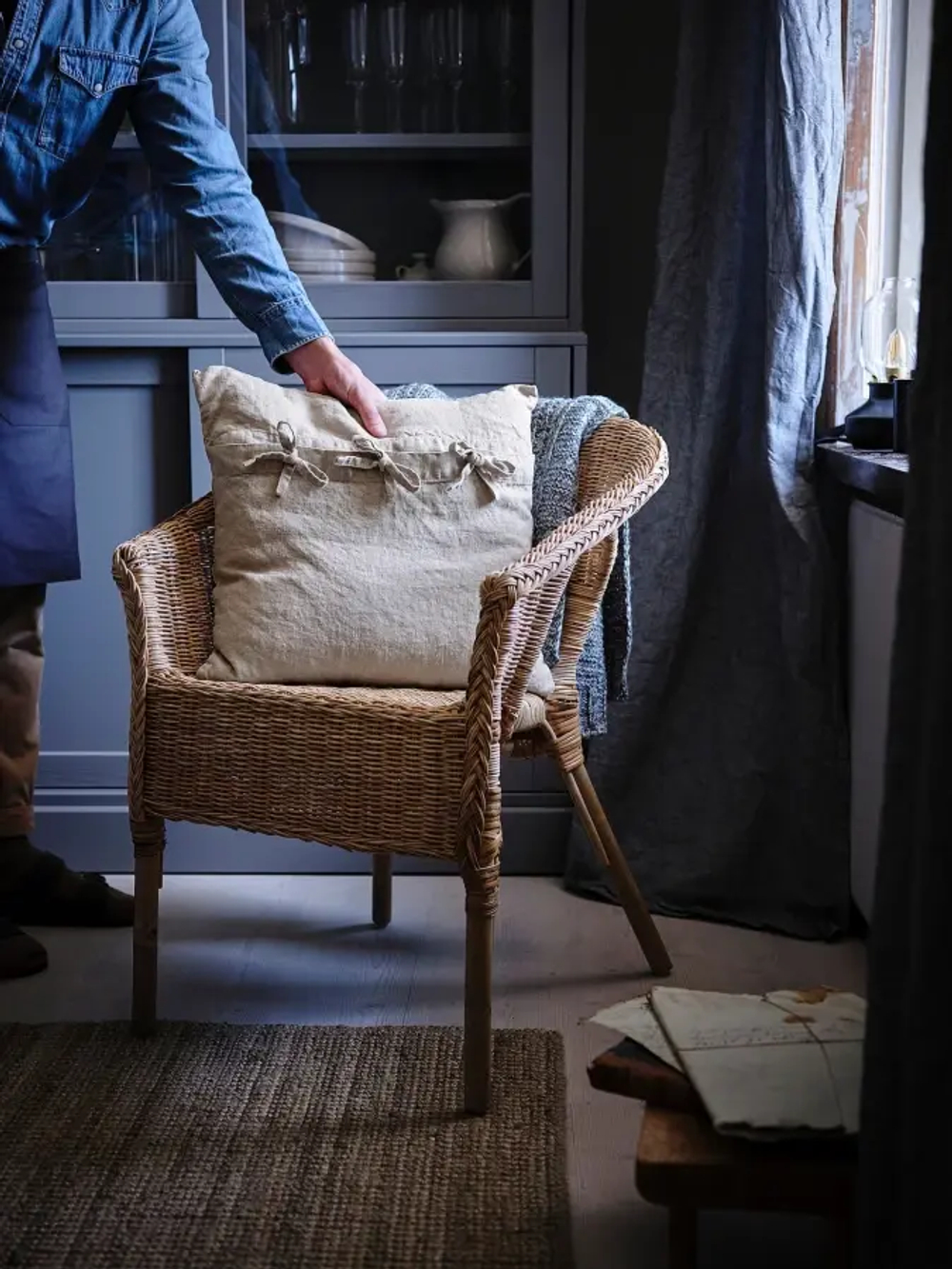 Садовое кресло - IKEA AGEN, 79х56x58 см, коричневый, АГЕН ИКЕА