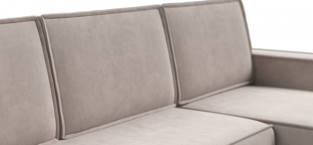 Угловой диван Норд Велюр Монолит латте