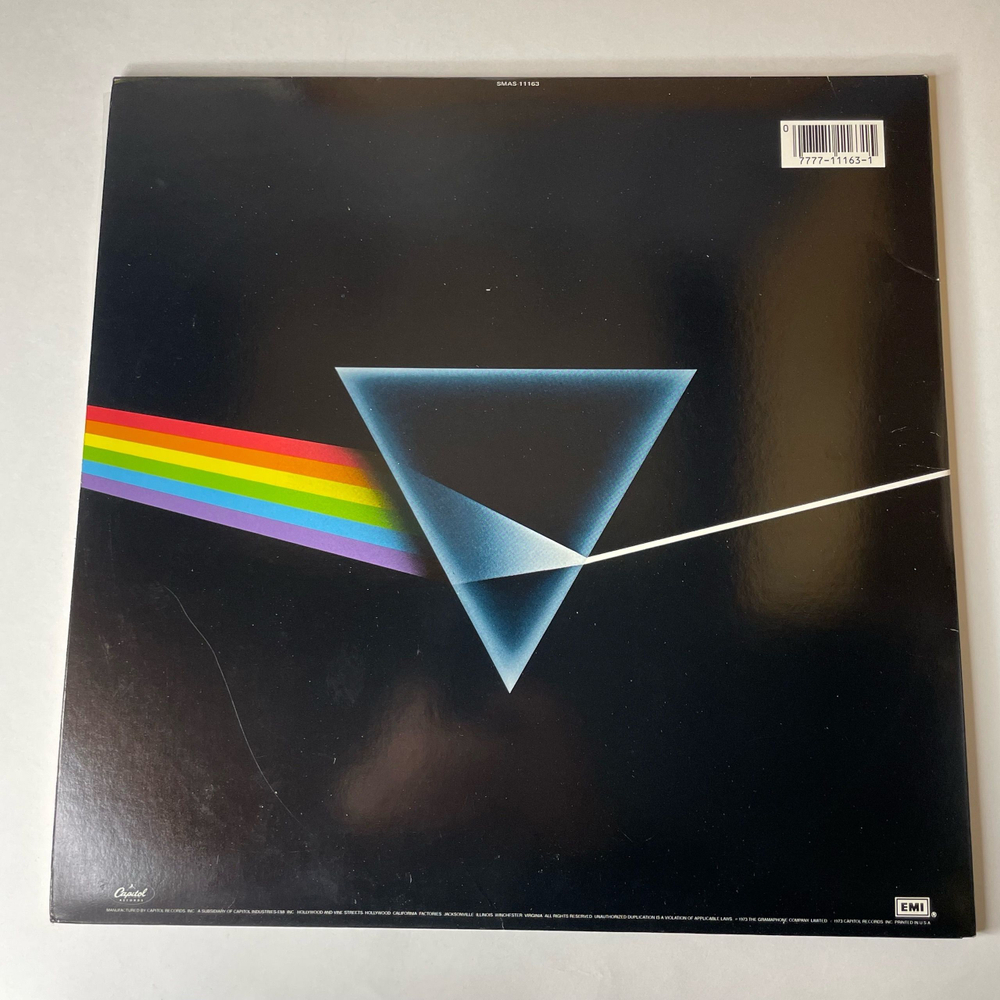 Винтажная виниловая пластинка LP Pink Floyd The Dark Side Of The Moon (США 1988) (Полный Комплект, 2 Плаката, 2 Открытки)
