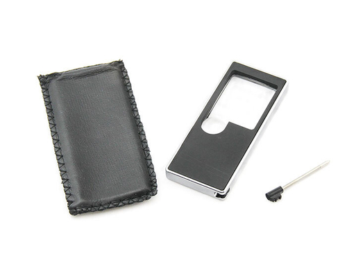 Лупа 7007 (92мм х 40мм х7 мм, 3х/8х, с LED подсветкой)