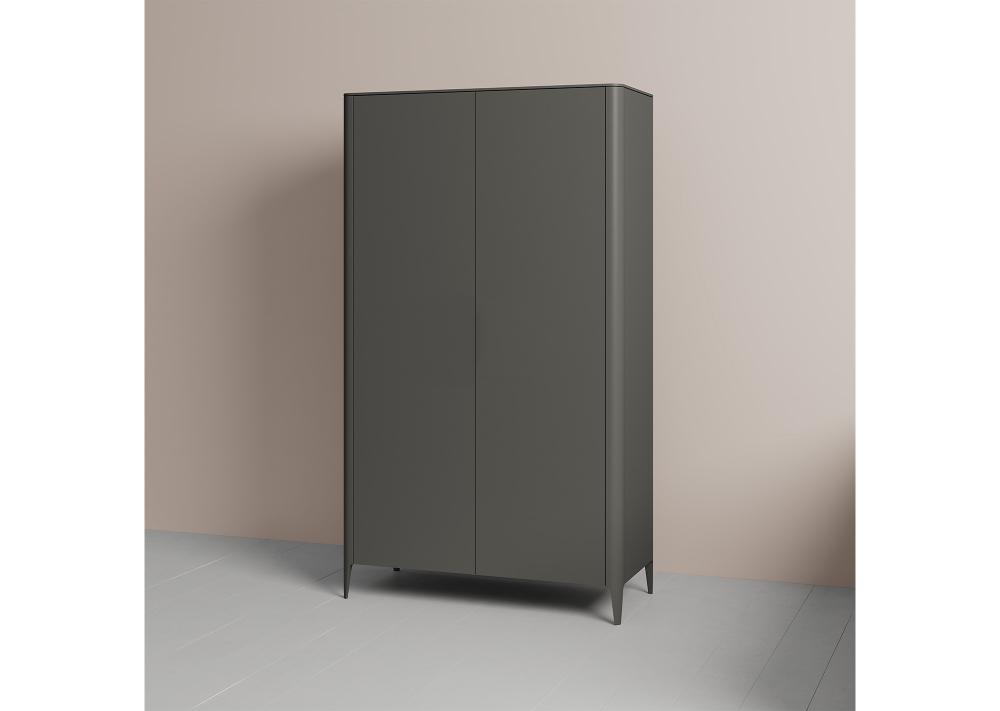 Шкаф Type 2-х створчатый высокий (темно-серый)