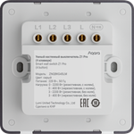 Умный настенный выключатель Z1 Pro (4 клавиши), цвет: серый, модель ZNQBKG45LM_gr