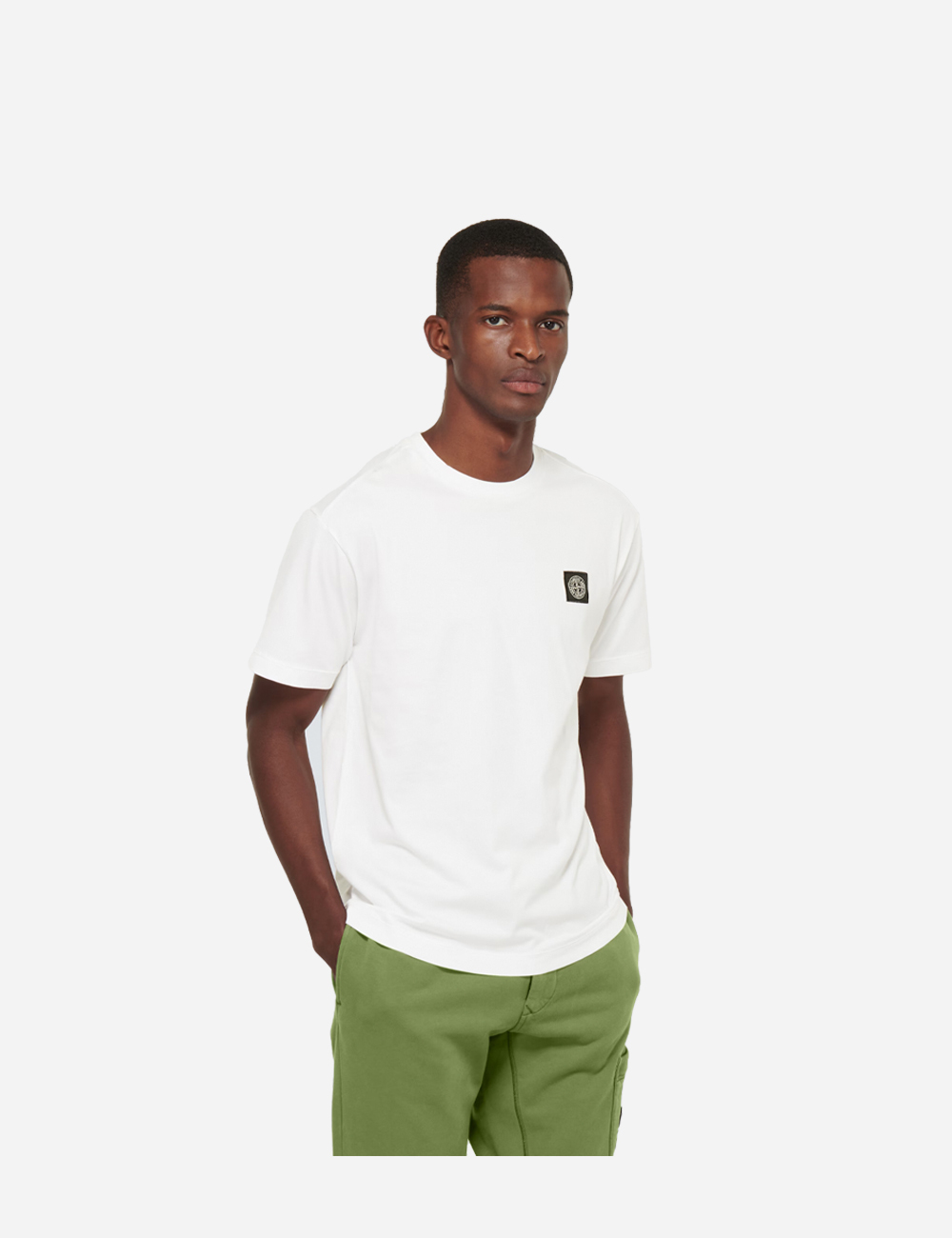 Stone Island Compass Patch Logo White