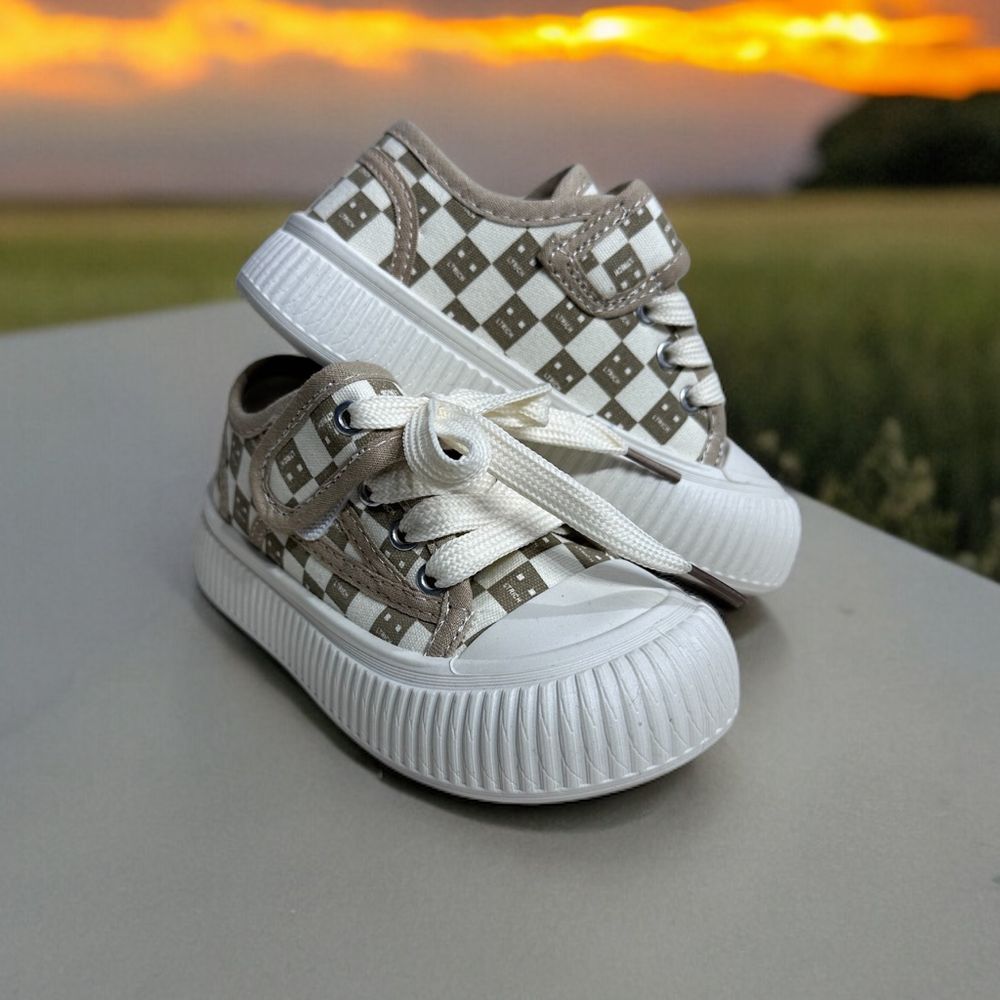 Обувь 713А Кеды Текстиль Шахмат Малыш