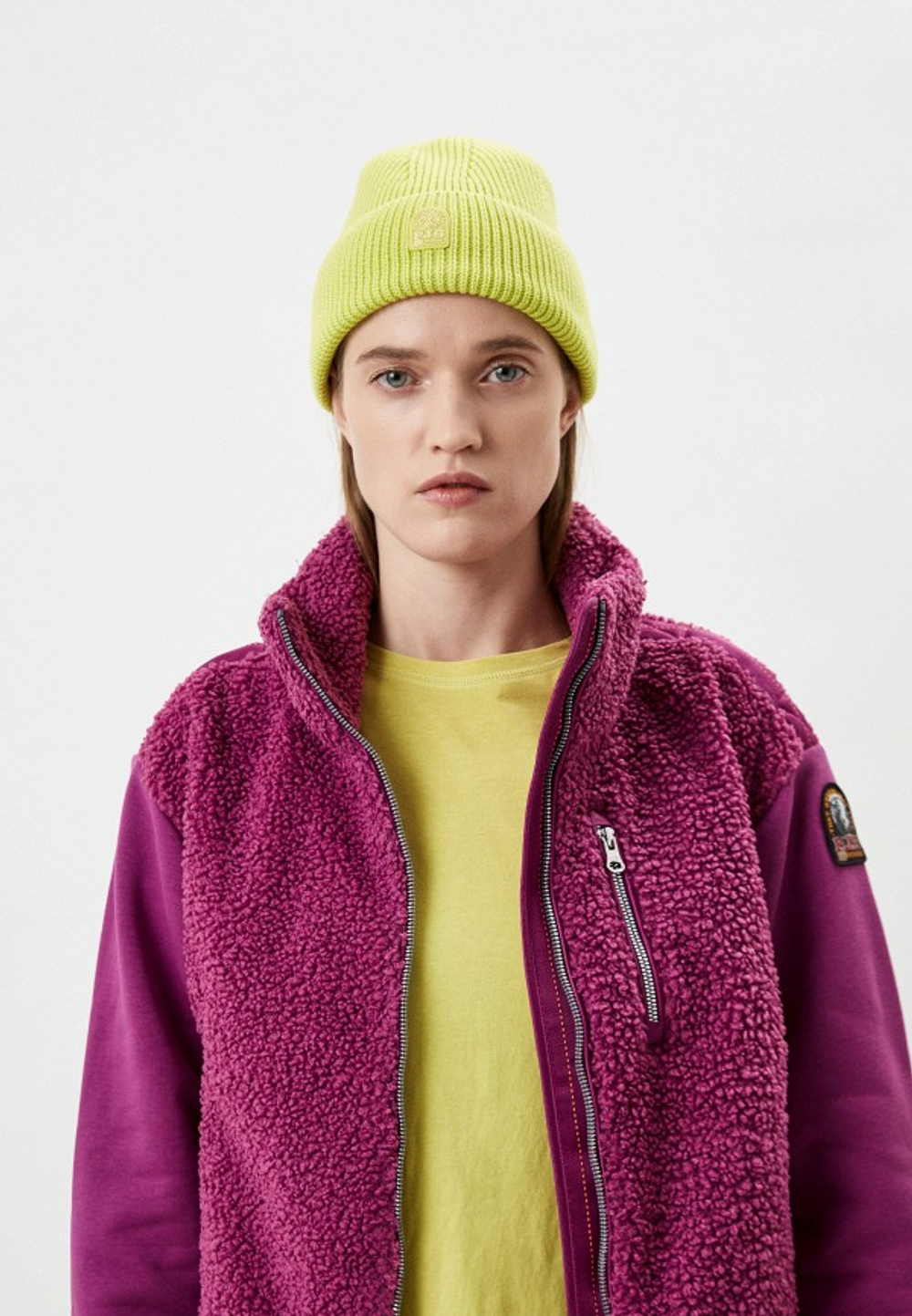 Шапка PARAJUMPERS PLAIN BEANIE 606 лайм