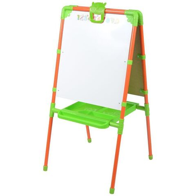 Мольберт детский с большим пеналом, оранж, Nika, М1