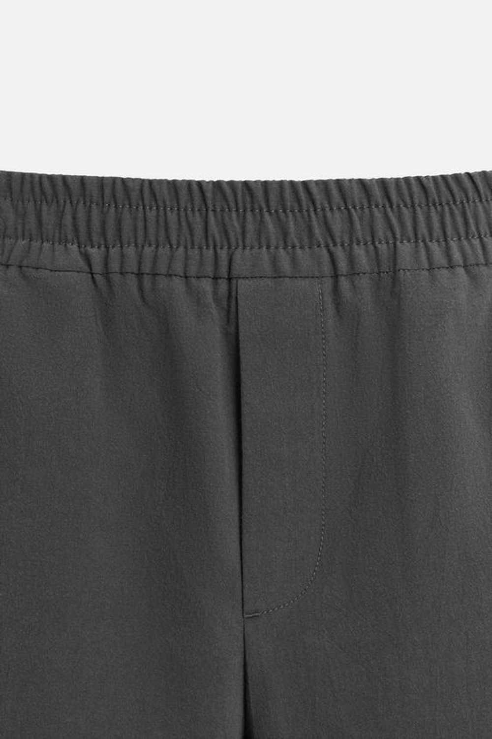 ZARA ХЛОПКОВЫЕ ШОРТЫ RELAXED FIT, СЕРЫЙ