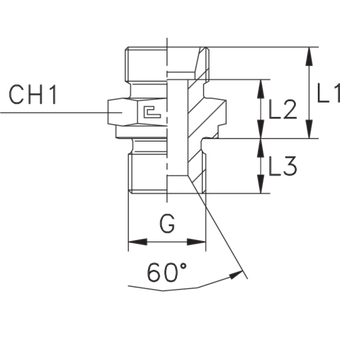 Штуцер FB DL12 BSP 3/8 (корпус)