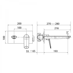 Смесители Migliore Laguna 26080 для раковины скрытого монтажа