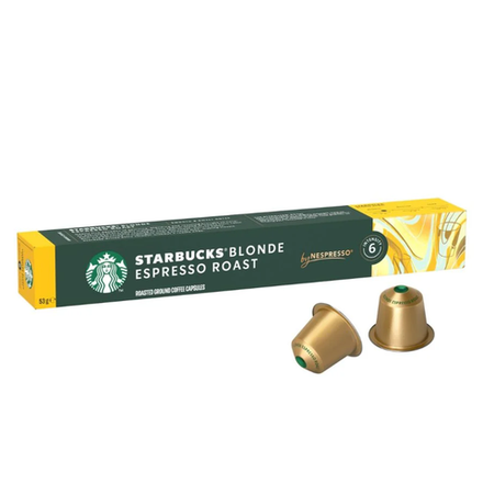 Кофе в капсулах Starbucks для Nespresso Blonde Espresso Roast, 10шт