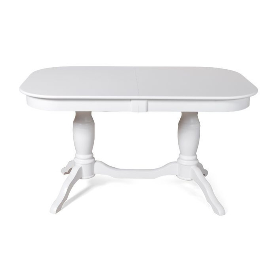 Обеденный стол Арго 140(180)x85  (белый)