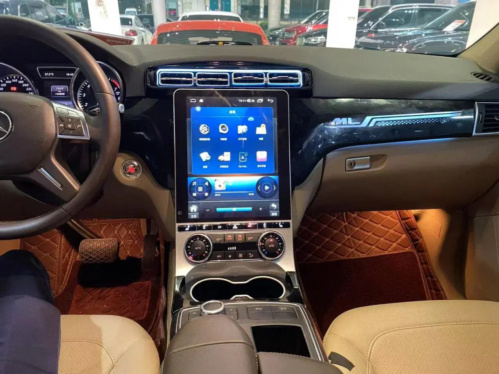 Магнитола Mercedes-Benz ML W166, GL X166, 2011-2015 NTG 4/4.5 - Carmedia NH-1007 в стиле "Тесла" на Android 12, 6Гб+128Гб, 4G SIM-слот, CarPlay