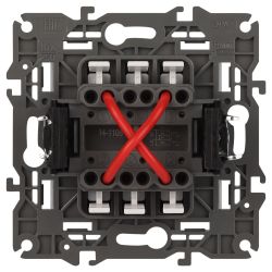 Переключатель перекрестный ЭРА Elegance 14-1108-16 10АХ-250В, IP20, титан