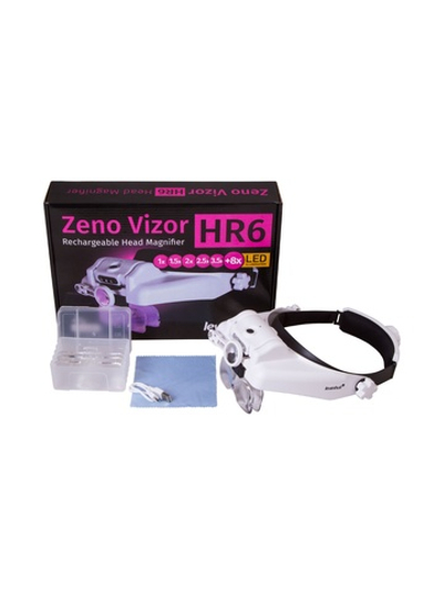 Лупа налобная с аккумулятором Levenhuk Zeno Vizor HR6