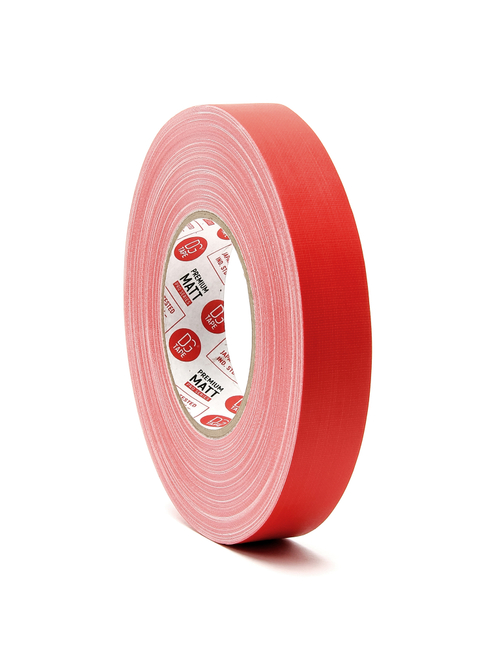 Клейкая лента Gaffer Tape@MATT - Гаффа тейп 25мм/50м - Матовый Красный
