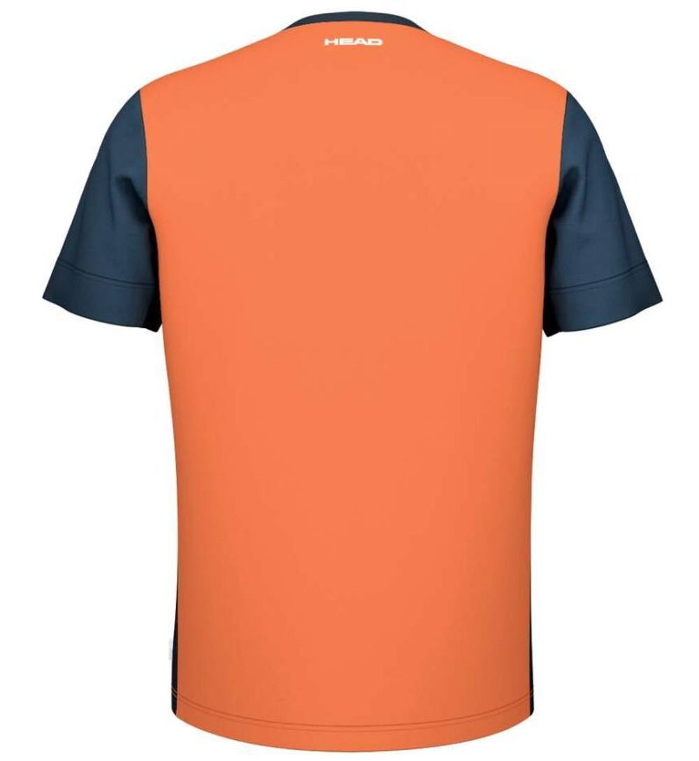 Футболка для мальчика теннисная Head Boys Slice - campfire orange