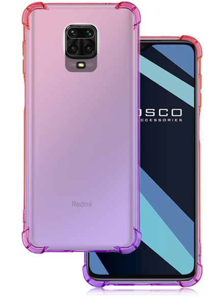 Чехол ROSCO для Xiaomi Redmi Note 9 Pro;Xiaomi Redmi Note 9S оптом (арт. XM-RN9S-HARD-TPU-PINK-PURPLE)