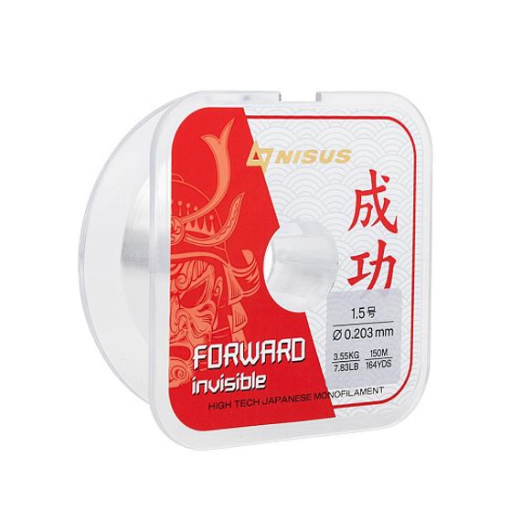 Леска FORWARD Invisible 0,203mm/150m Nylon Transparent (N-FI-0203-150) Nisus