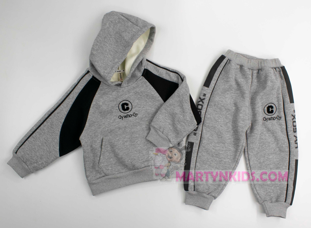 теплый костюм с капюшоном XOS AR  плис  4862