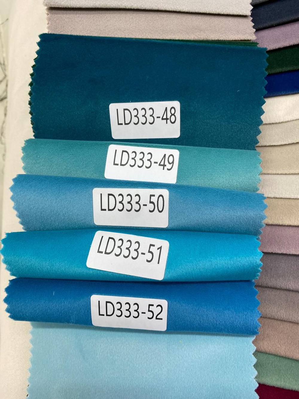 Портьерная ткань бархат LD 333 (высота 280 см, Китай)