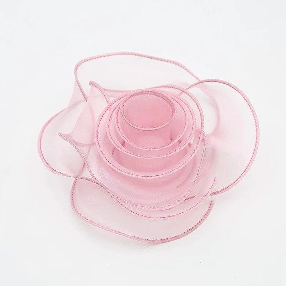 Лента мелкая сетка 4см*10ярд РОЗОВЫЙ