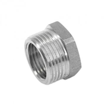 Футорка Stout 1"1/4х1" НР/ВР с наружной/внутренней резьбой никелированная латунная SFT-0029-001141