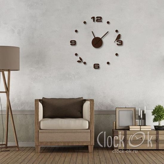 Настенные 3D часы Spring