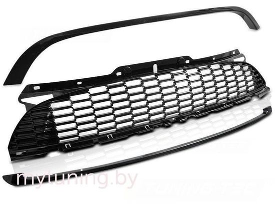 Решетка радиатора MINI COOPER 10-14 R56/57/55 JCW STYLE GLOSSY BLACK