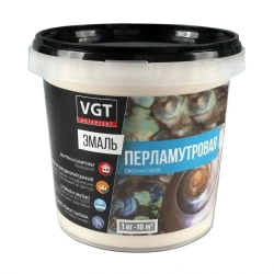 Перламутровая краска для стен и декора VGT, универсальная, серебристо-белый, 1кг