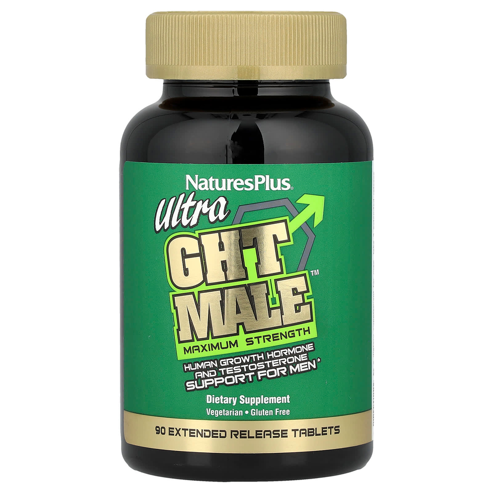 NaturesPlus, Ultra GHT Male™, 90 таблеток с замедленным высвобождением