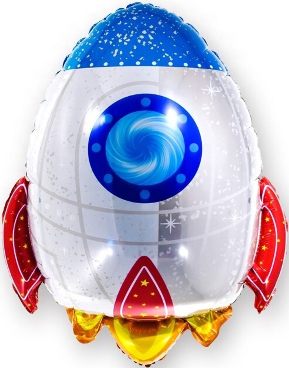 Шар с клапаном (13''/33 см) Мини-фигура, Ракета, 1 шт.