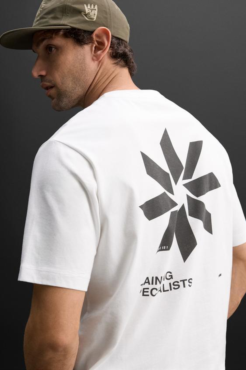 ZARA ФУТБОЛКА С ПРИНТОМ, БЕЛЫЙ