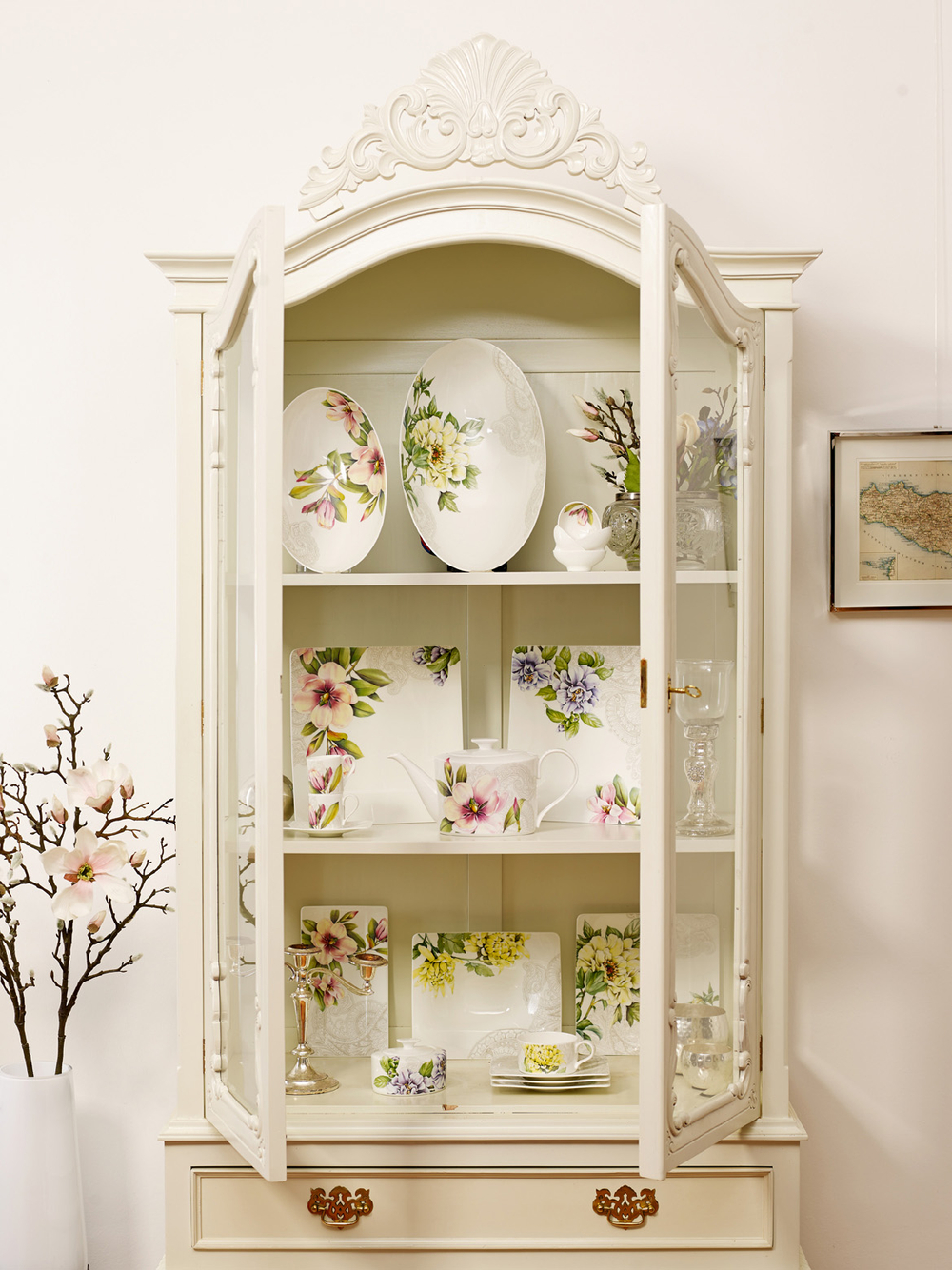 Villeroy & Boch Чашка с блюдцем Quinsai Garden 230 мл для чая 10-4380-1270+10-4380-1280