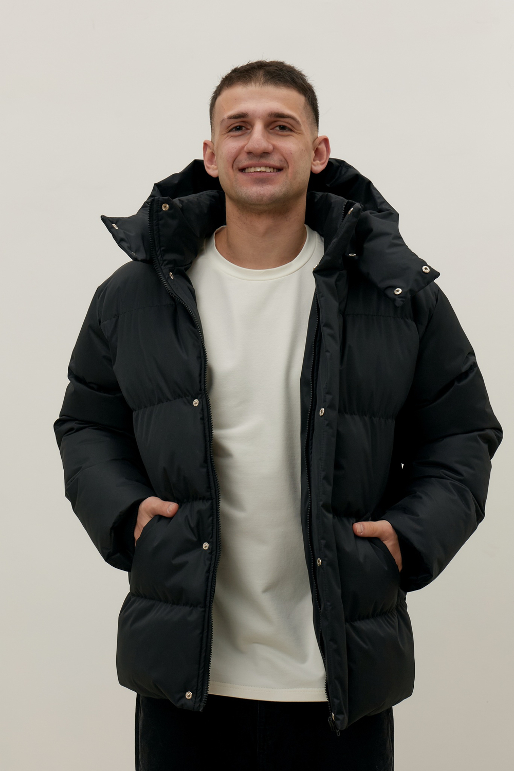 Пуховик MAN, черный