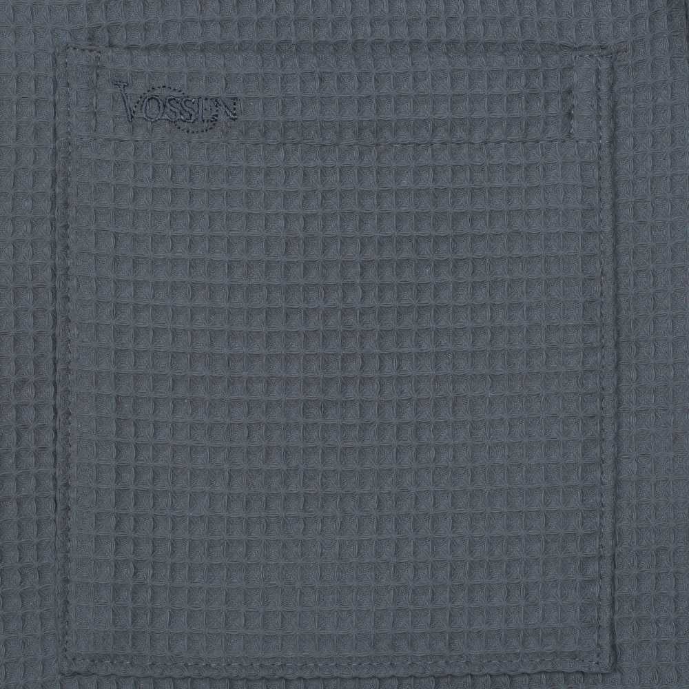 Халат вафельный Vossen Rom flanell 740 серый