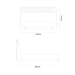 Основание с ящиком 180x200 ENZA HOME BASEL EH59557