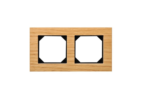 Рамка Двухместная Дуб (Универсальный Монтаж) LIREGUS EPSILON