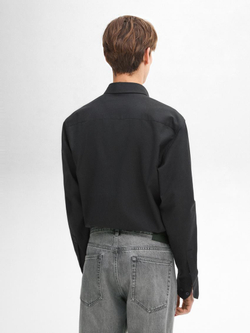 Massimo Dutti Рубашка из 100% хлопкового твила, зеленый