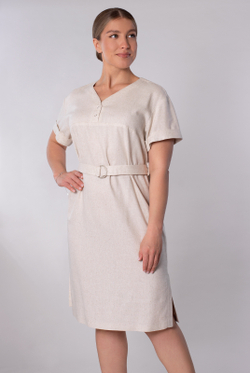 Платье женское 2357ЮПА, льняной #363Лен052357ЮПА