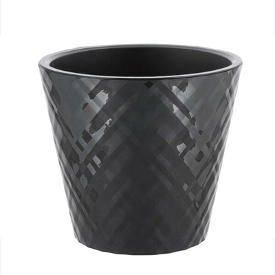 Горшок для цветов InGreen Manhattan D160мм, 1,6 л c дренажной вставкой, оникс