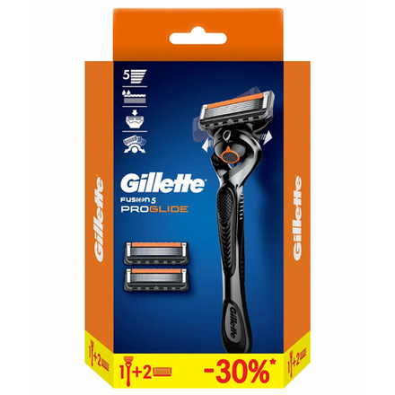 Бритвенный станок Gillette Fusion ProGlide с 3 сменными кассетами