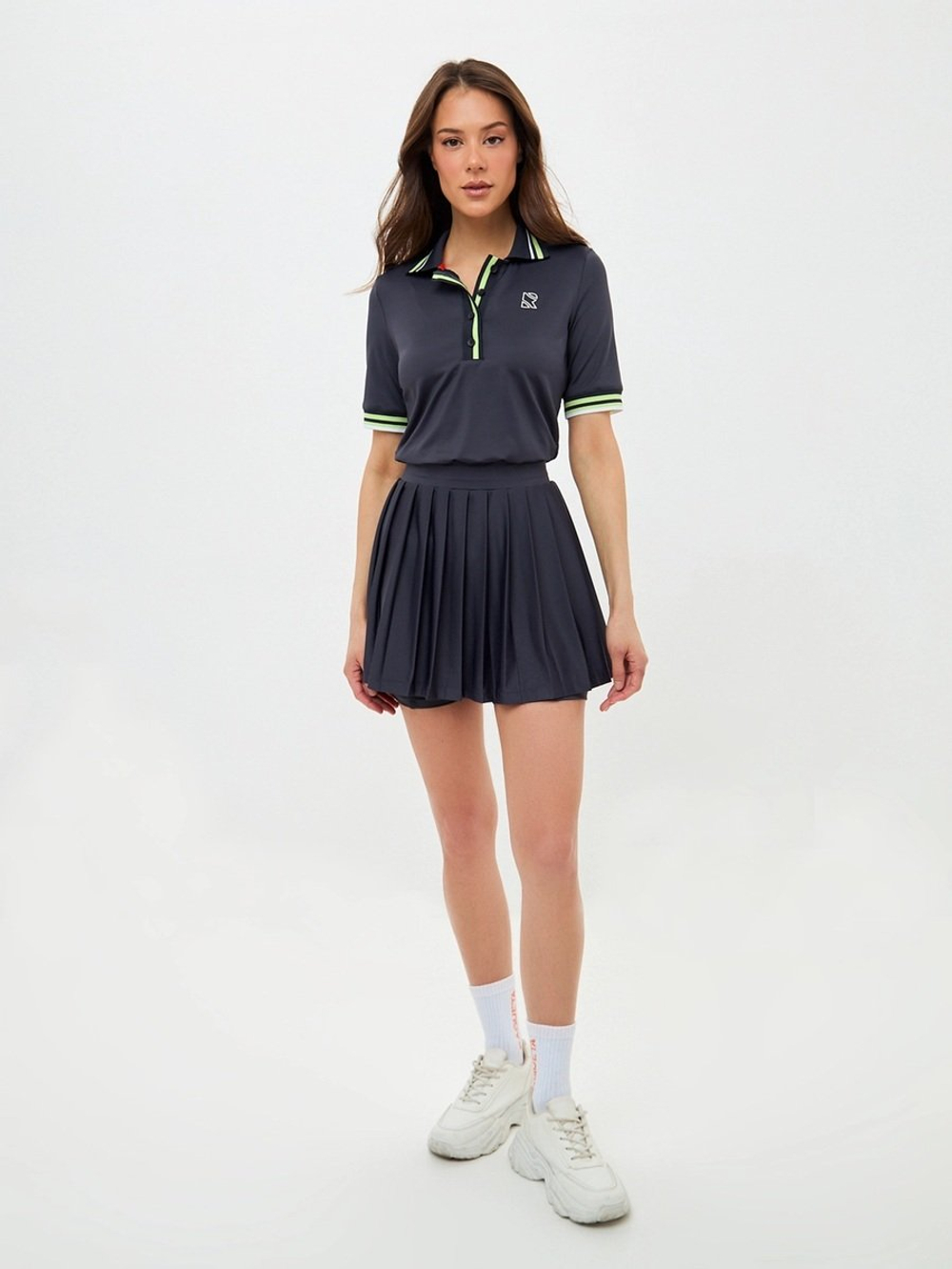 ОДЕЖДА ДЛЯ ТЕННИСА Женская, Платье-поло RAQUETA HIGH GRADE GRAPHITE .