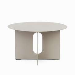 Кофейный стол Talaya Ø65х37 см, бежевый металл