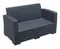 Уличный диван с подушками Monaco Lounge, антрацит