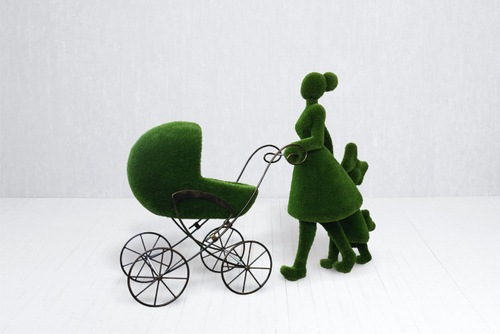 Топиари Мама с детьми