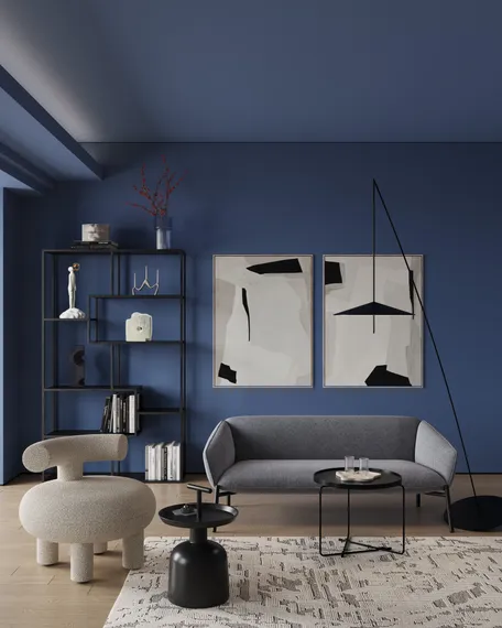 Торшер Rod 225 см, черный